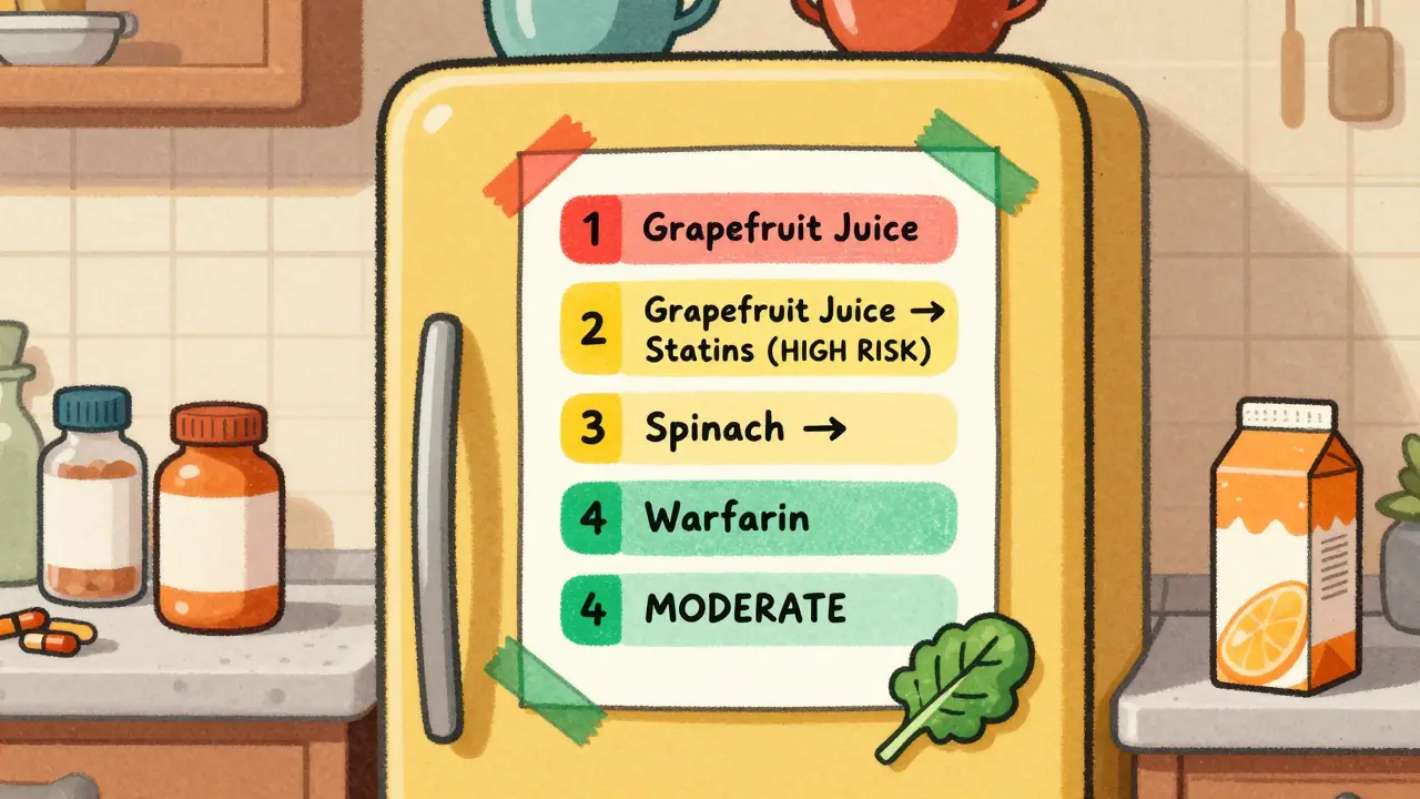 How to Create a Food and Medication Interaction Checklist at Home